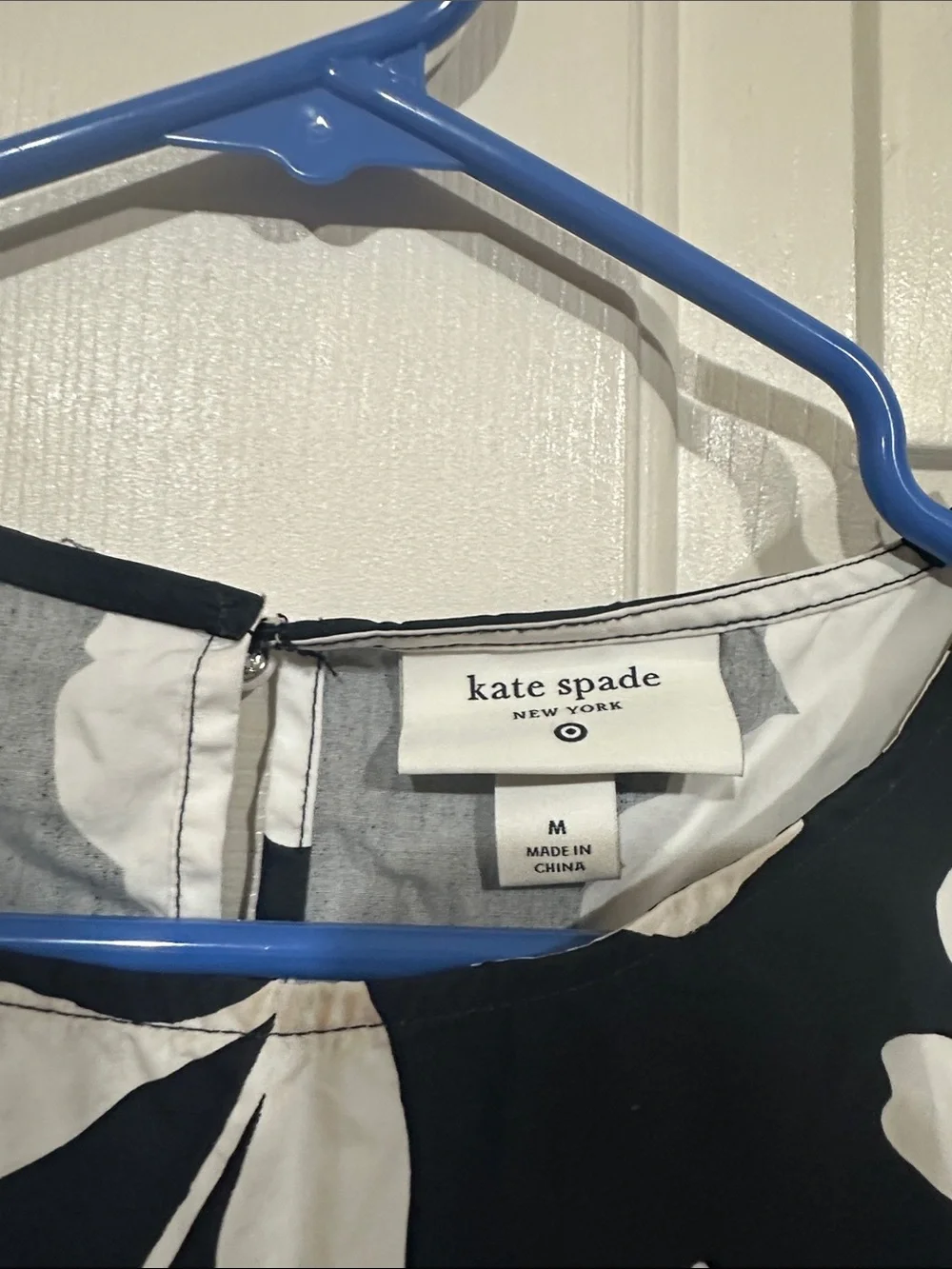 kate spade Black and White Floral Sleeveless Crop Top
